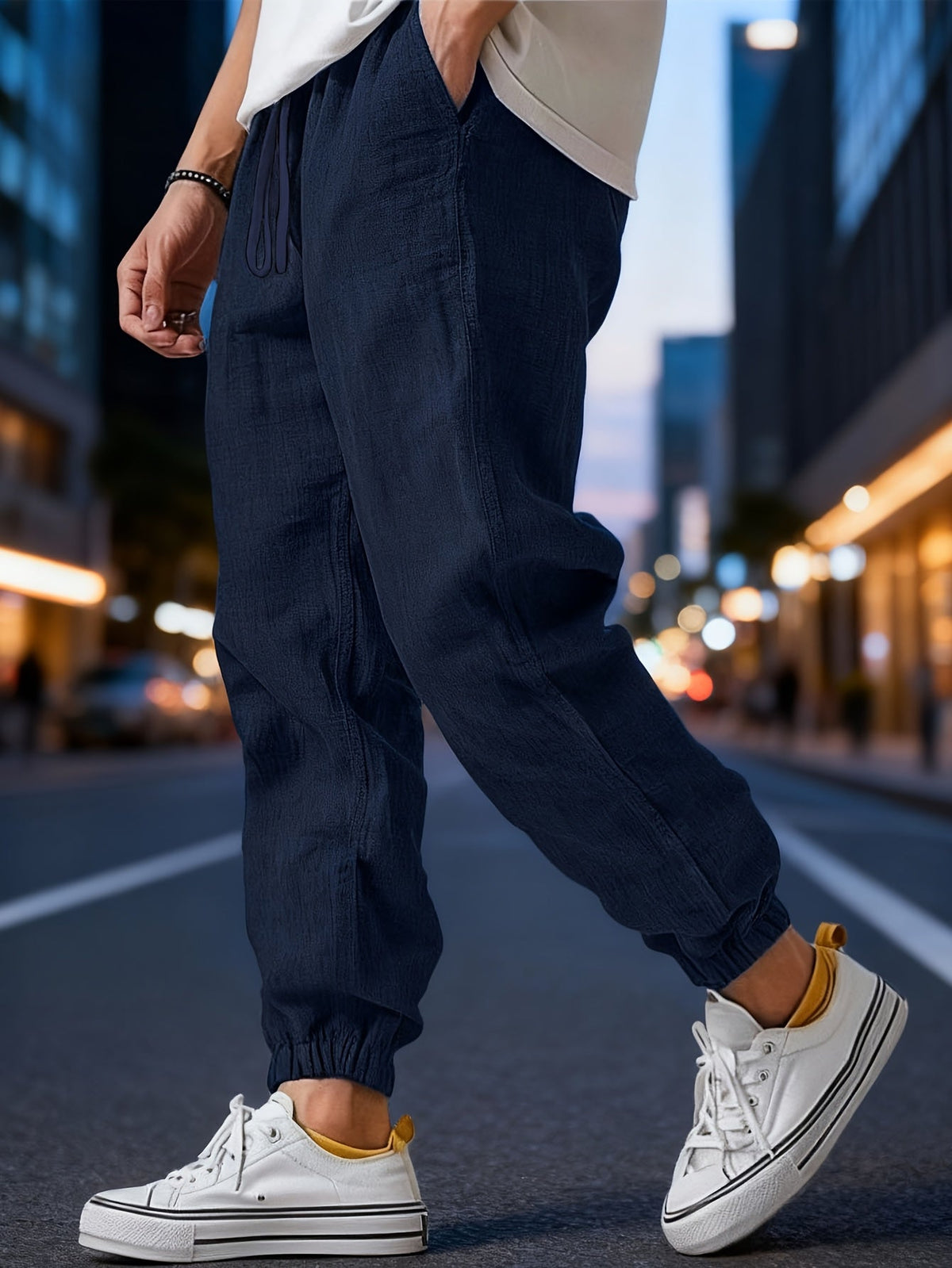FEDERICO™ | Pantaloni dalla vestibilità ampia in tessuto intrecciato