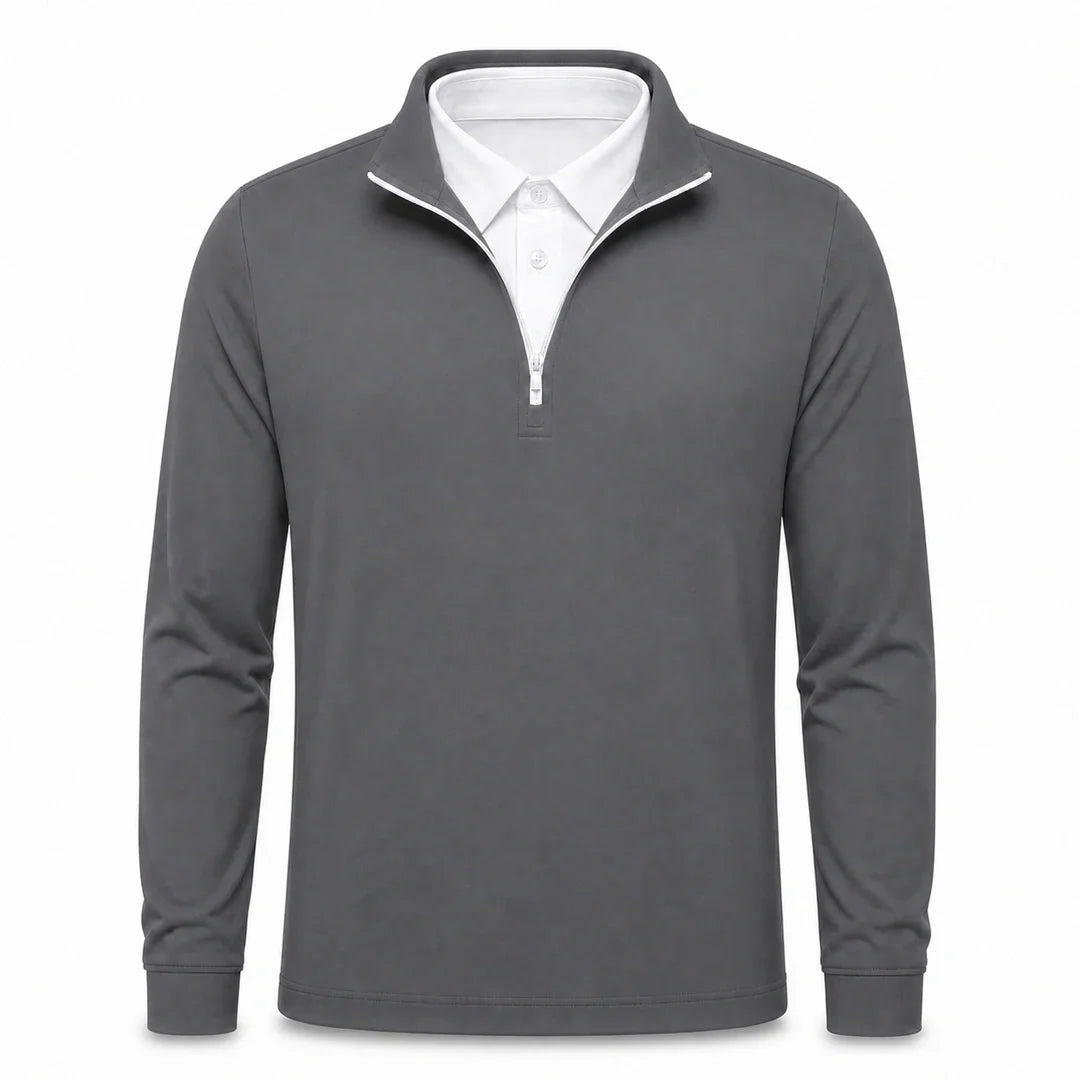 FEDERICO™ | Leon - Pullover da uomo 2-in-1 ultra confortevole con mezza zip