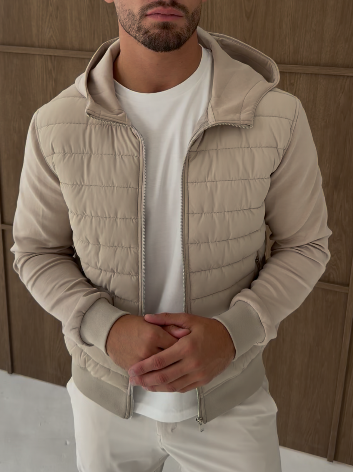 FEDERICO™ | Giacca ibrida trapuntata con cappuccio