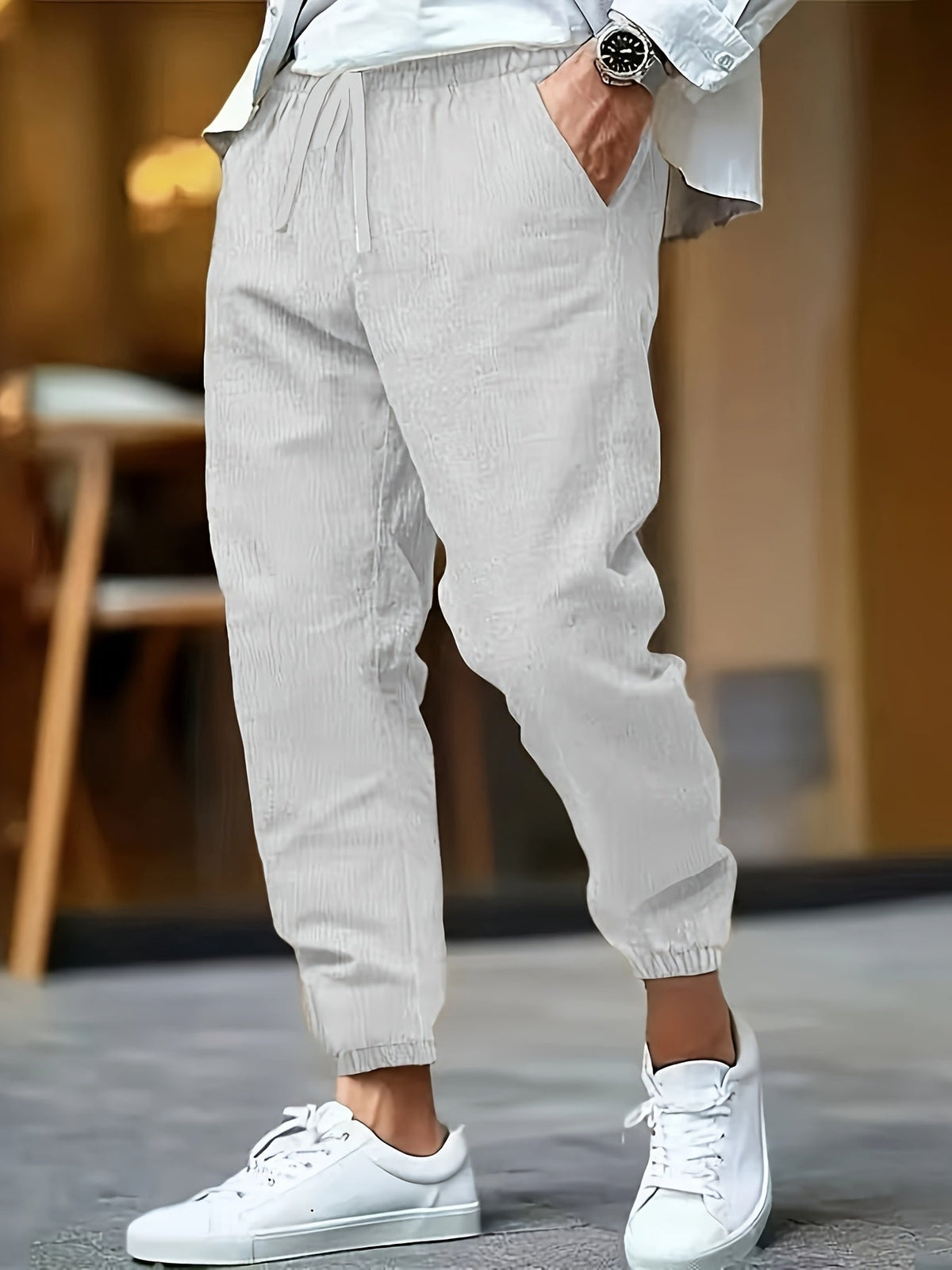 FEDERICO™ | Pantaloni da uomo in lino a vita alta