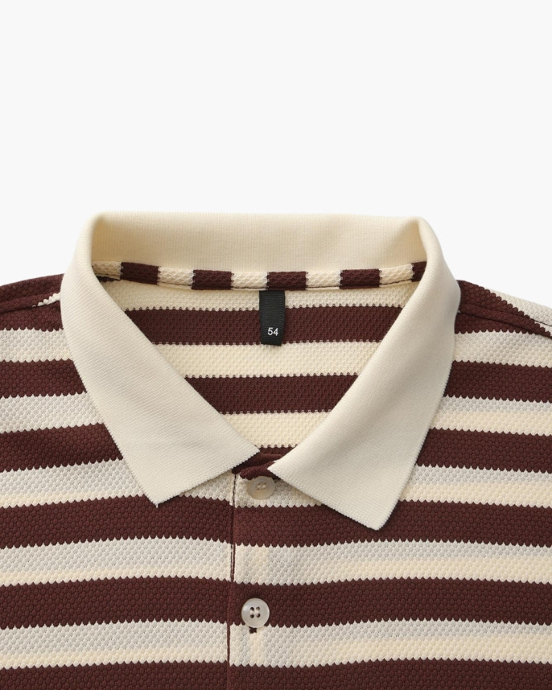FEDERICO™ | POLO A RIGHE IN STILE COSTIERO