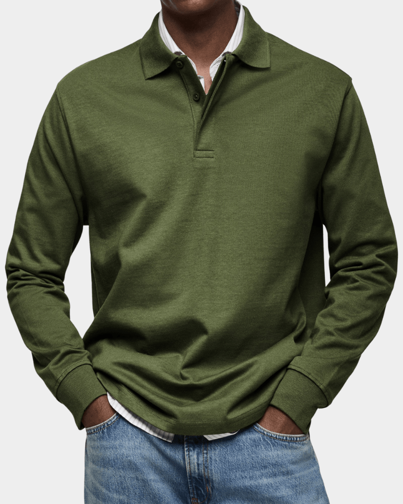 FEDERICO™ | Polo in cotone a maniche lunghe