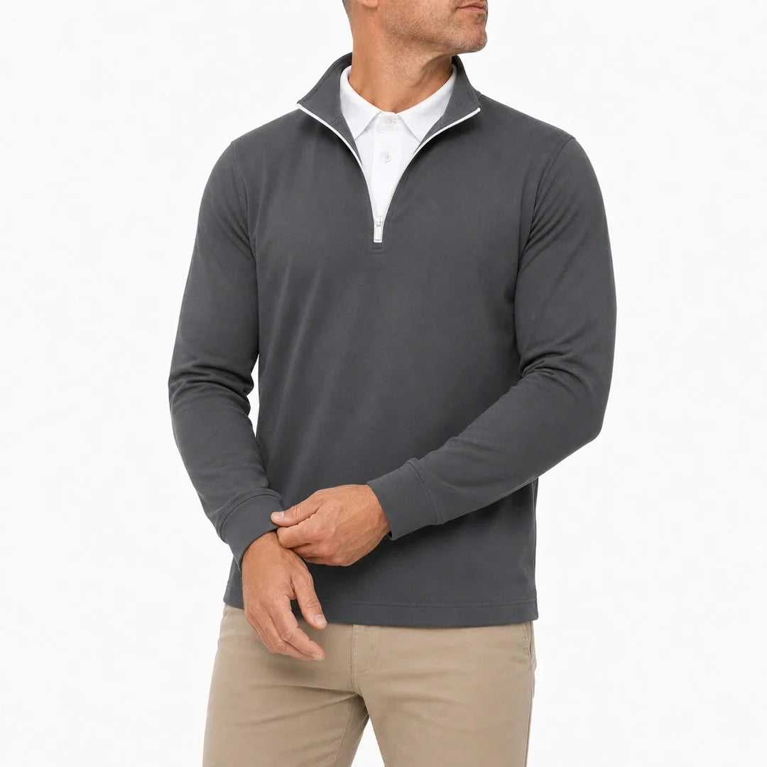 FEDERICO™ | Leon - Pullover da uomo 2-in-1 ultra confortevole con mezza zip