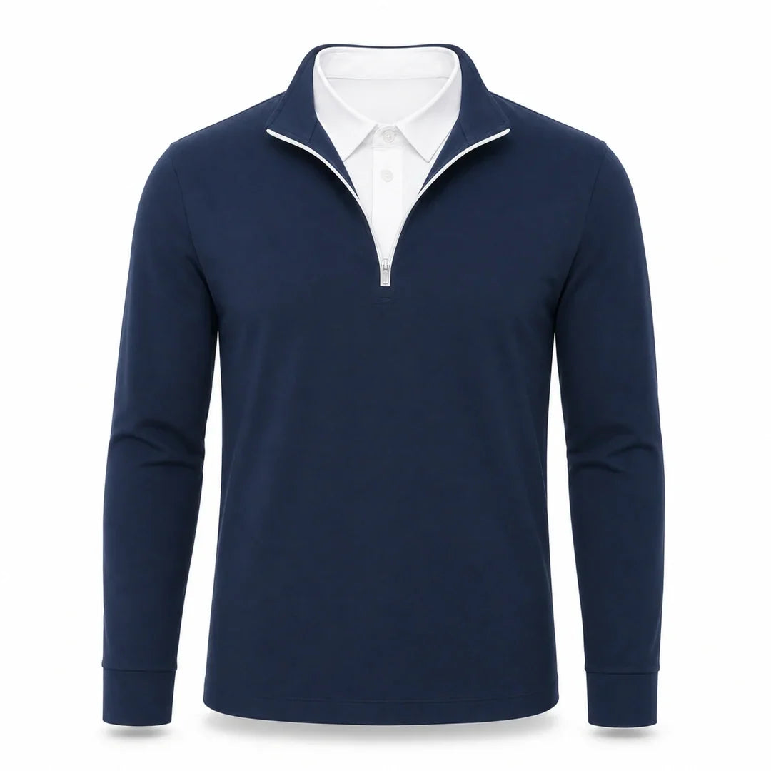 FEDERICO™ | Leon - Pullover da uomo 2-in-1 ultra confortevole con mezza zip