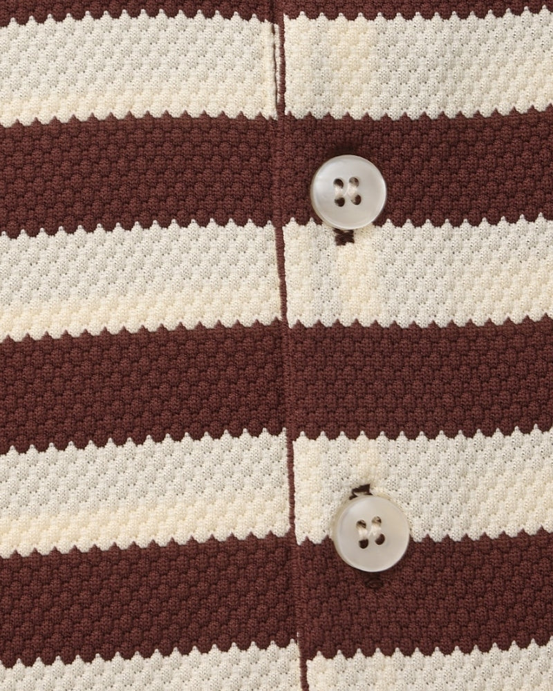 FEDERICO™ | POLO A RIGHE IN STILE COSTIERO