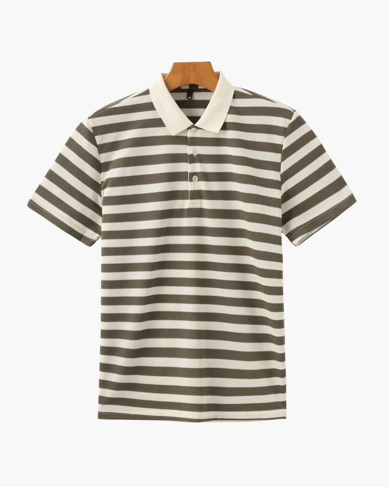FEDERICO™ | POLO A RIGHE IN STILE COSTIERO