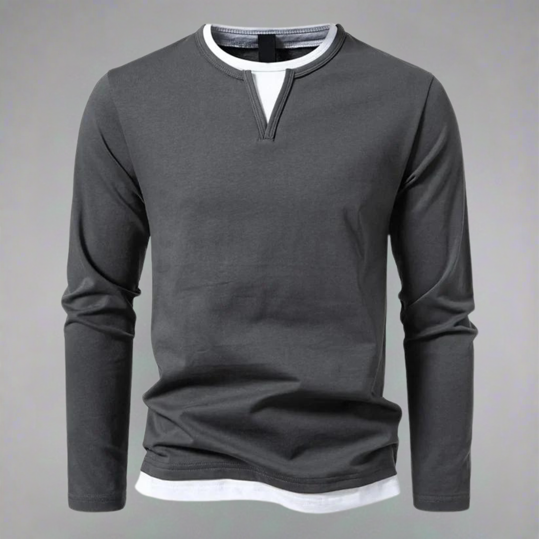 FEDERICO™ | Maglia a maniche lunghe con scollo a V