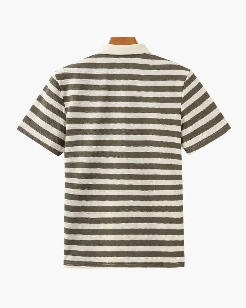 FEDERICO™ | POLO A RIGHE IN STILE COSTIERO