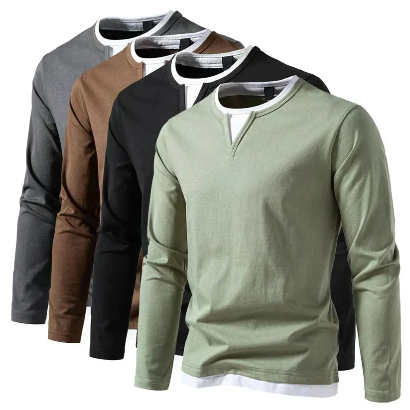 FEDERICO™ | Maglia a maniche lunghe con scollo a V