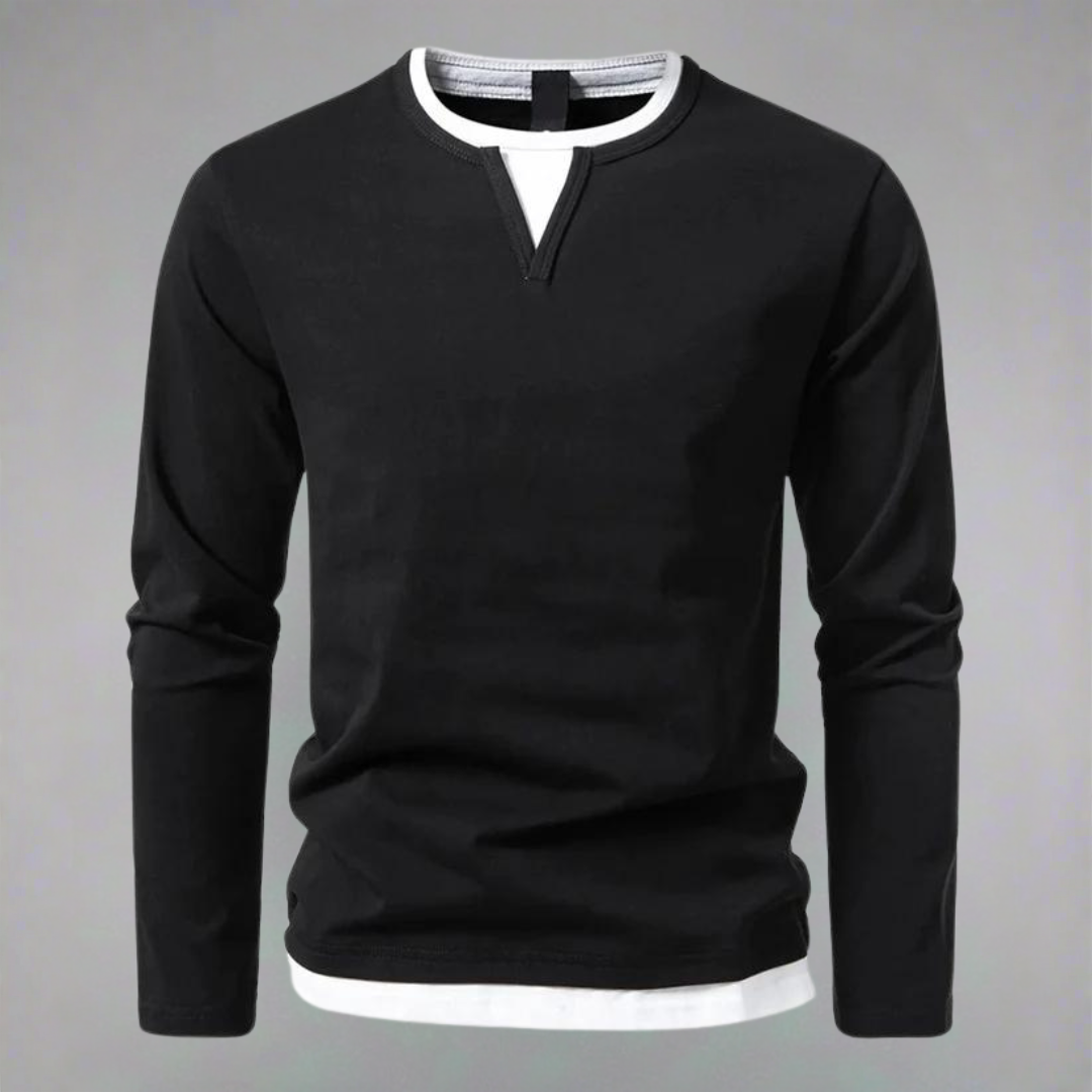 FEDERICO™ | Maglia a maniche lunghe con scollo a V