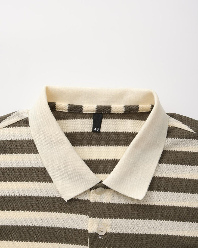 FEDERICO™ | POLO A RIGHE IN STILE COSTIERO