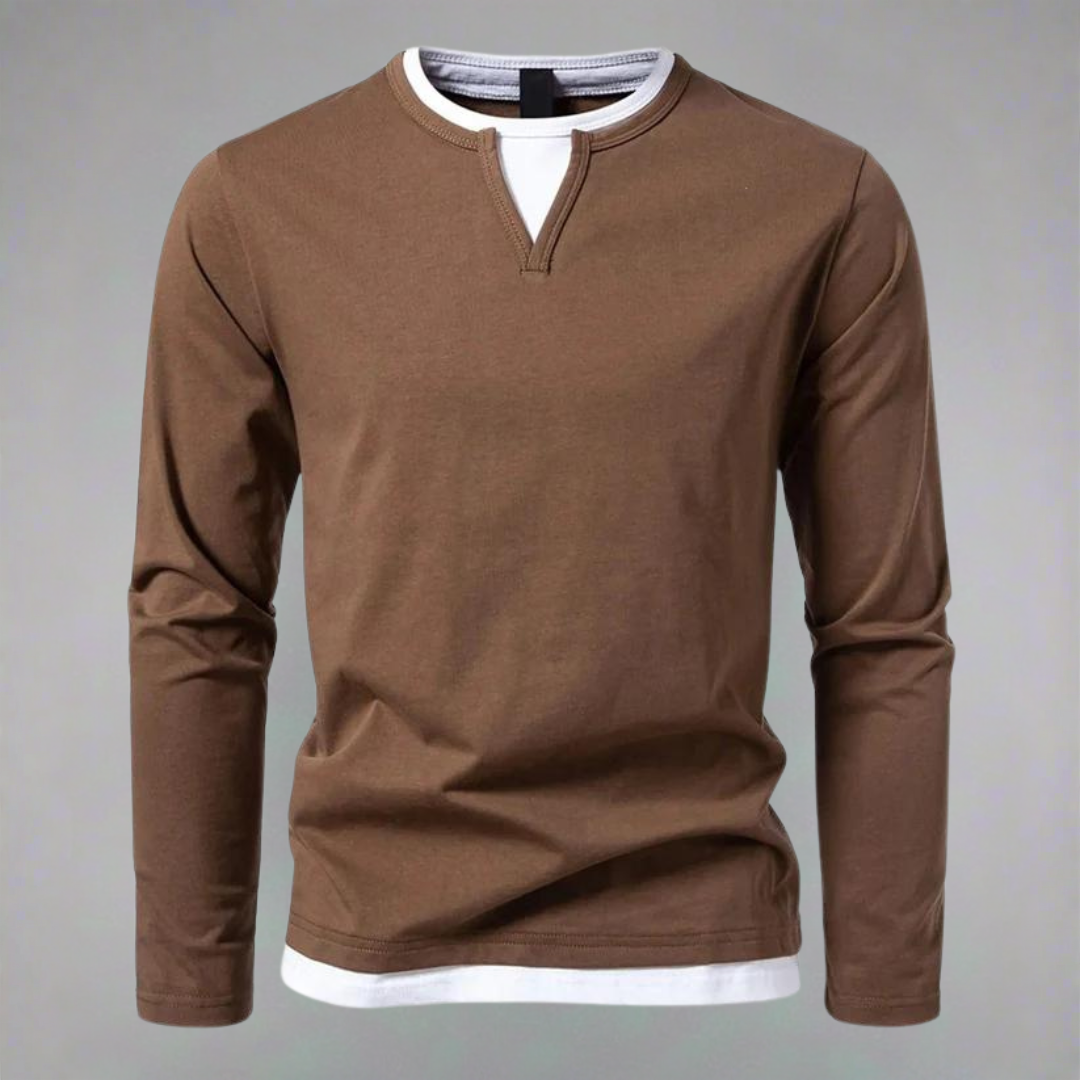 FEDERICO™ | Maglia a maniche lunghe con scollo a V