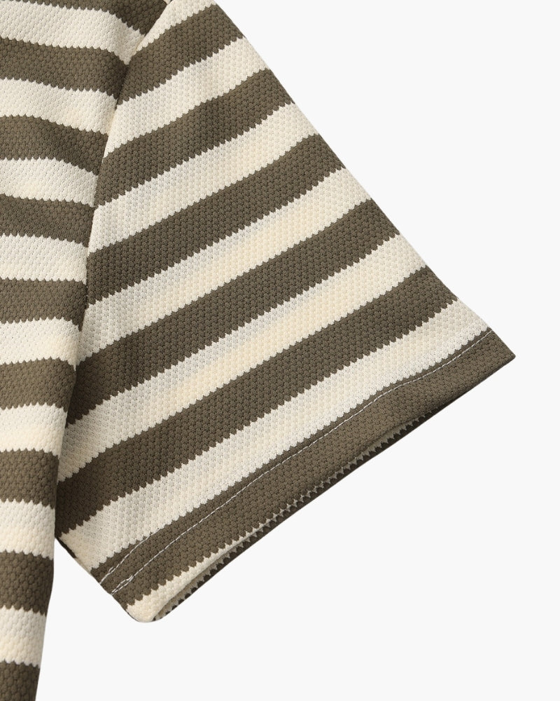 FEDERICO™ | POLO A RIGHE IN STILE COSTIERO