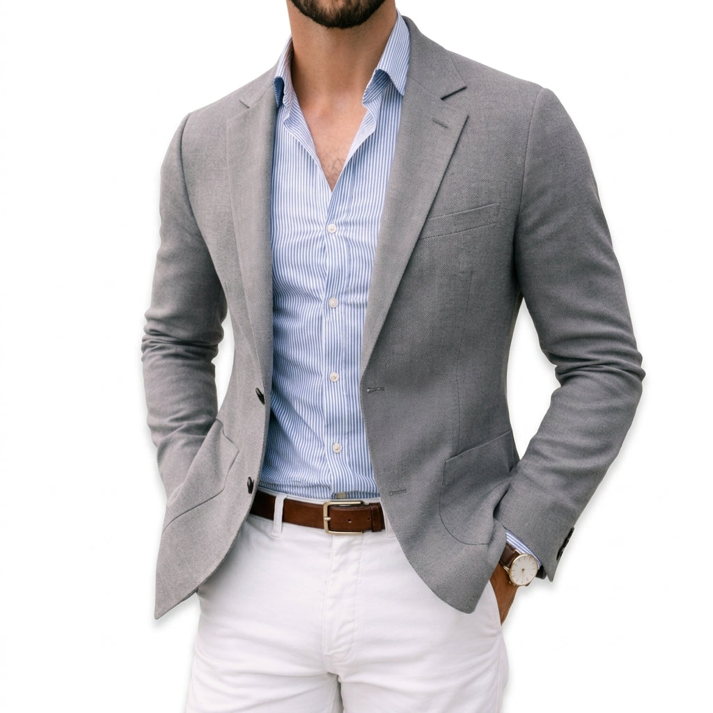 FEDERICO™ | Blazer uomo casual in maglia – rever classico, traspirante