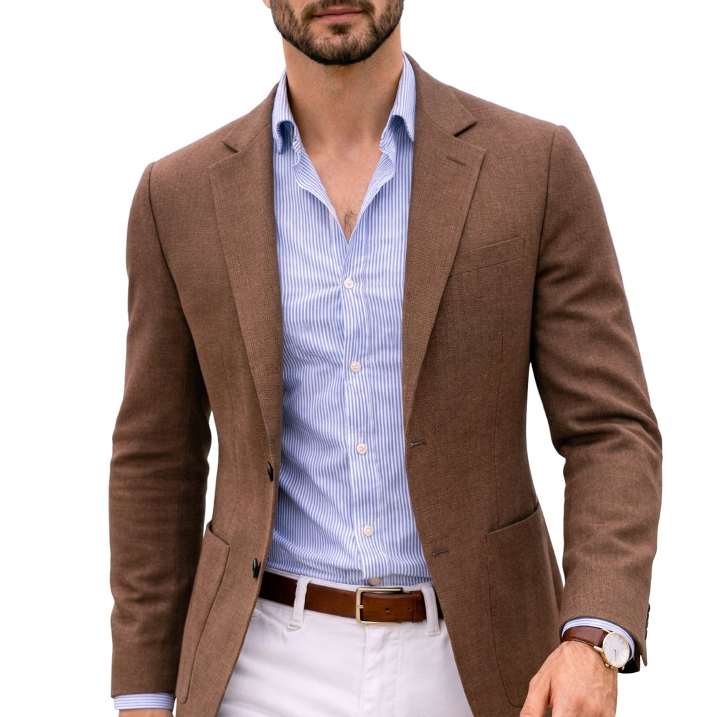 FEDERICO™ | Blazer uomo casual in maglia – rever classico, traspirante