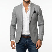 Blazer uomo sartoriale – chiusura a un bottone, aderente