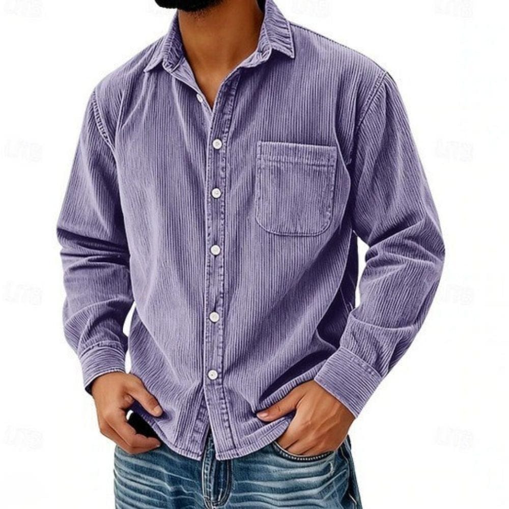 FEDERICO™ | Camicia lunga in velluto a coste