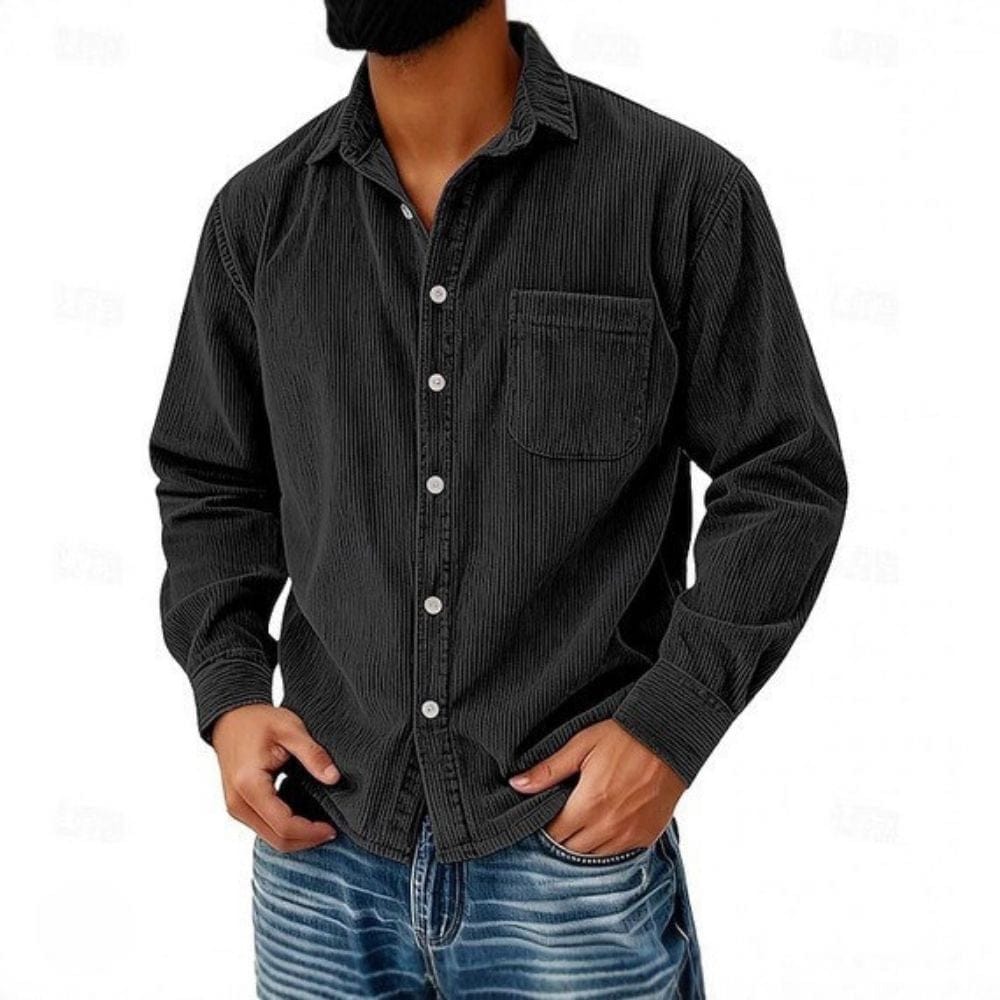 FEDERICO™ | Camicia lunga in velluto a coste