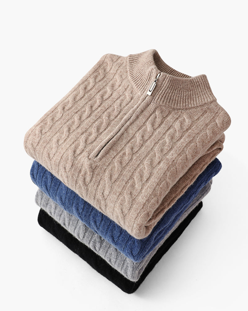 FEDERICO™ | CARDIGAN CON ZIP A METÀ