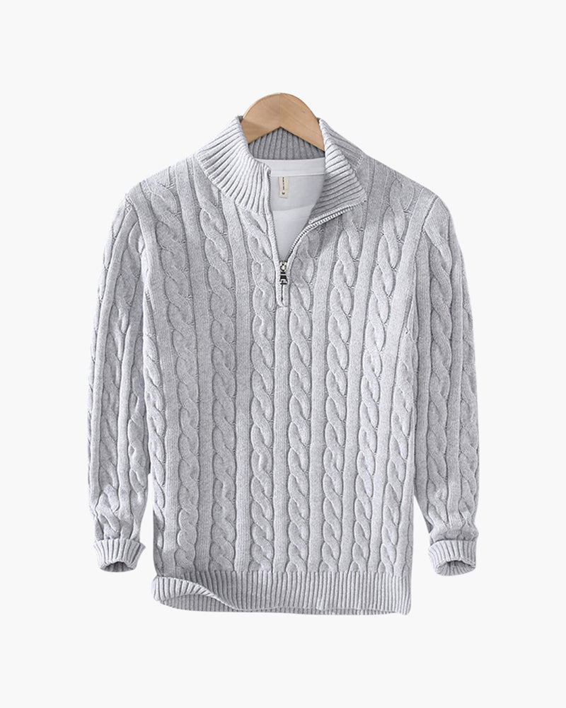 FEDERICO™ | COTONE CON ZIP A METÀ