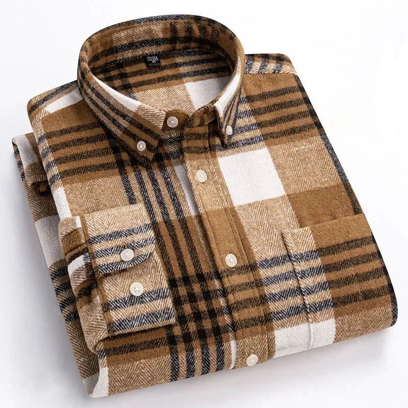 FEDERICO™ | Camicia Rockwell in flanella di cotone garzato