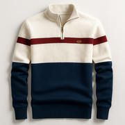 FEDERICO™ | Maglia a maniche lunghe con collo a zip
