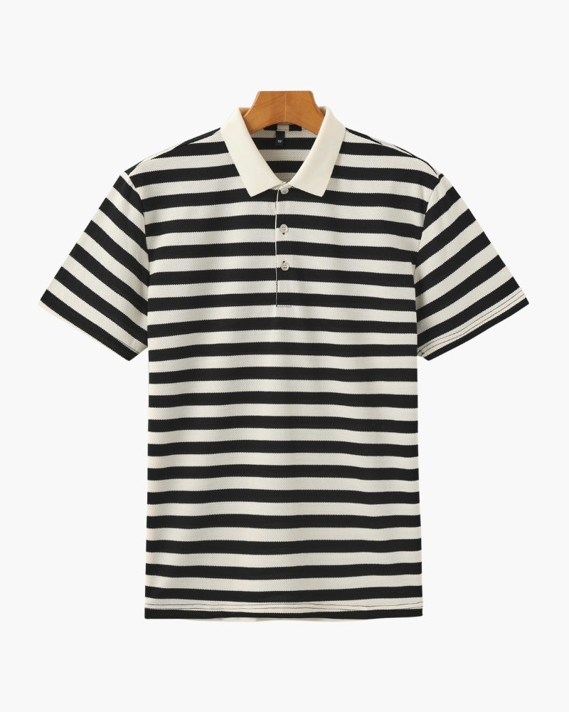 FEDERICO™ | POLO A RIGHE IN STILE COSTIERO