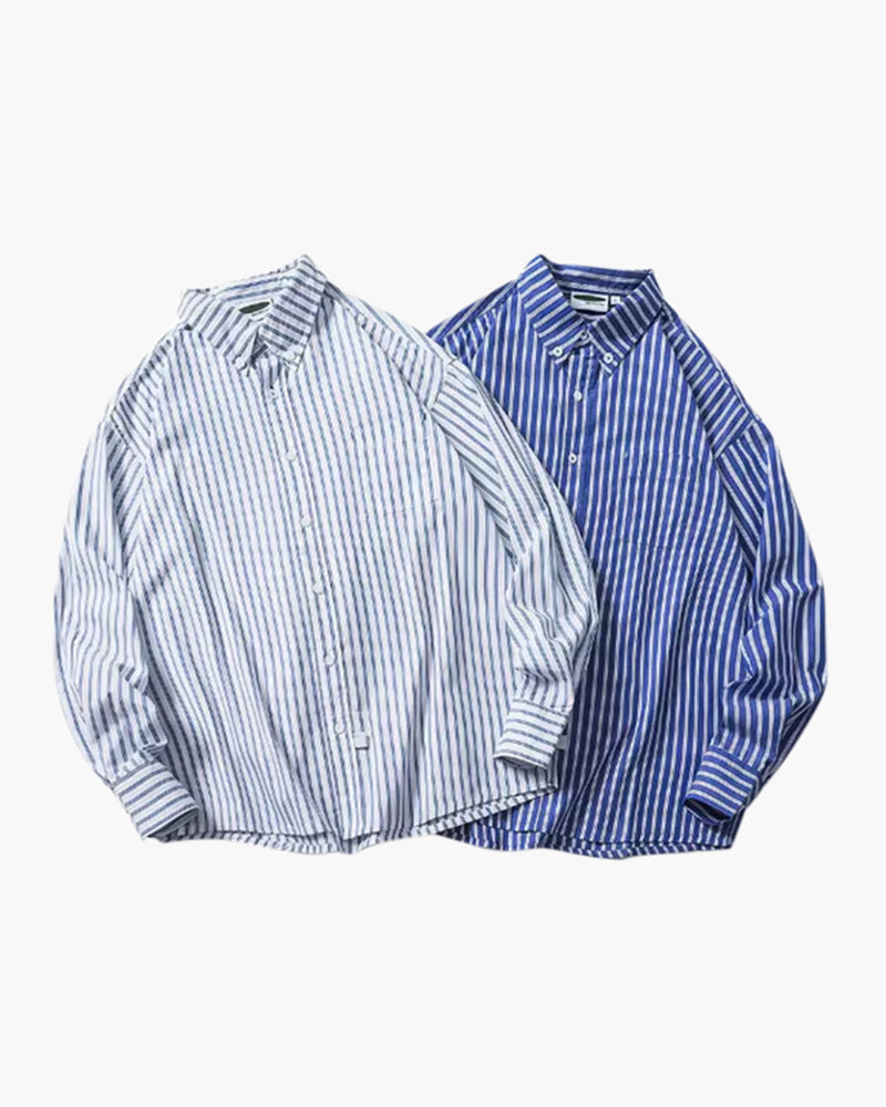 FEDERICO™ | CAMICIA OVERSIZE A RIGHE