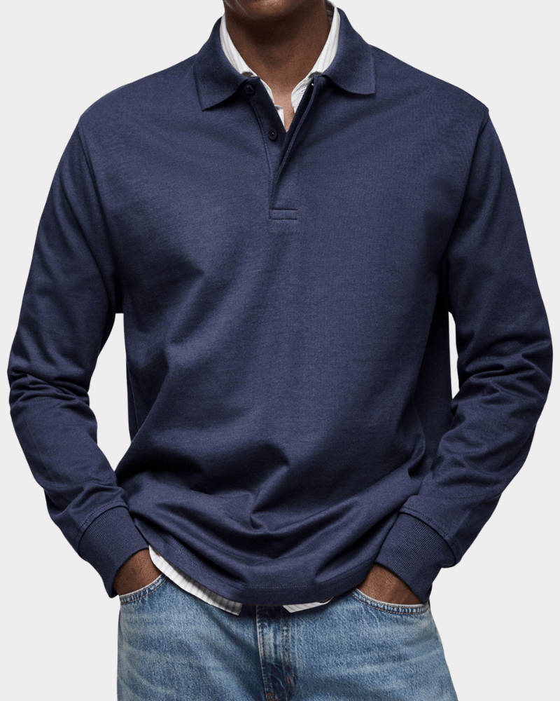 FEDERICO™ | Polo in cotone a maniche lunghe