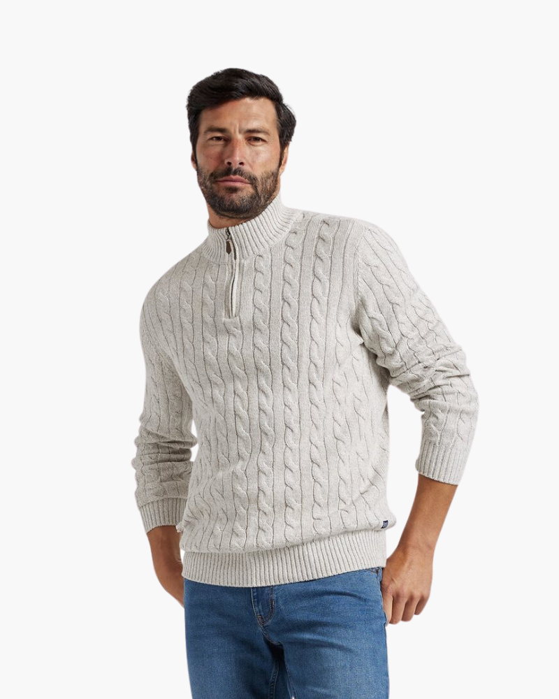 FEDERICO™ | COTONE CON ZIP A METÀ