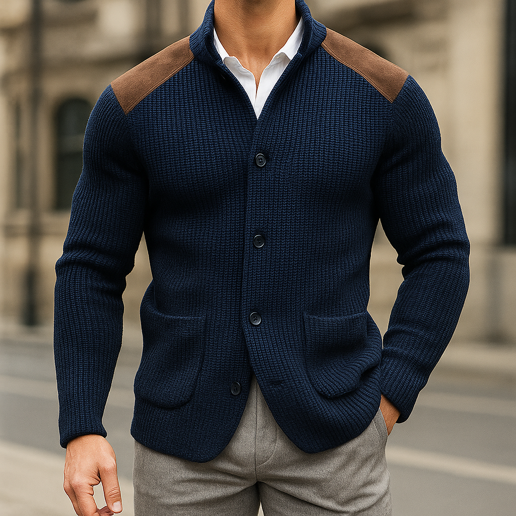 FEDERICO™ | Giacca da uomo in maglia testurizzata