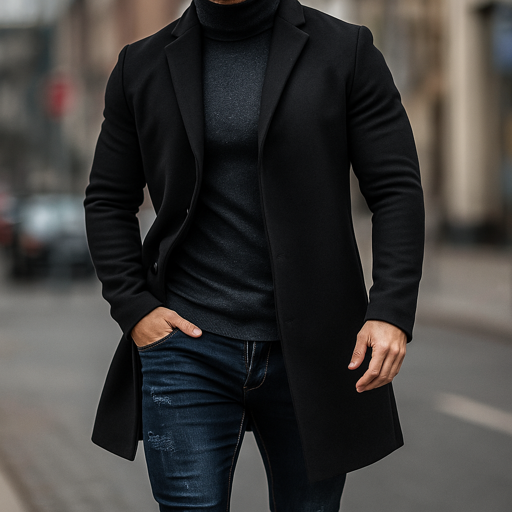 FEDERICO™ | Cappotto trench in lana da uomo