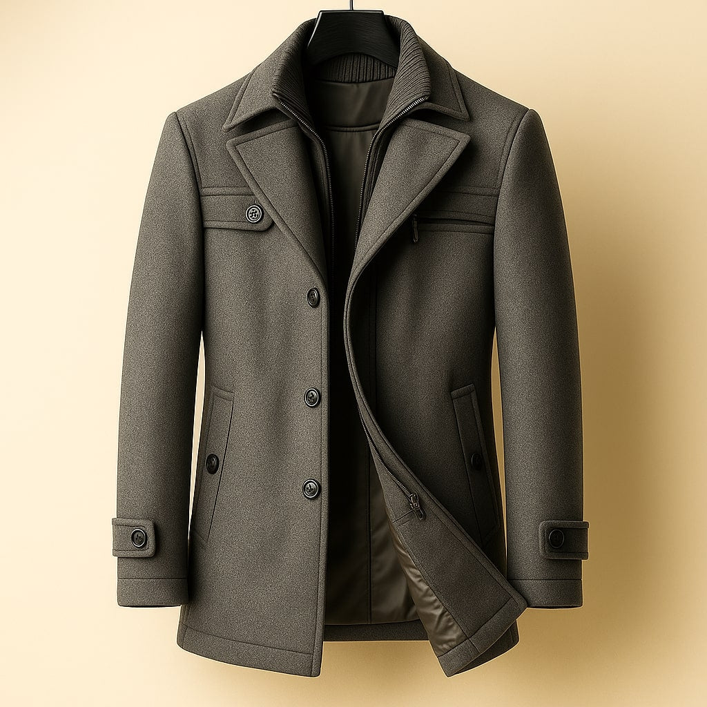 FEDERICO™ | Cappotto di lana a strati
