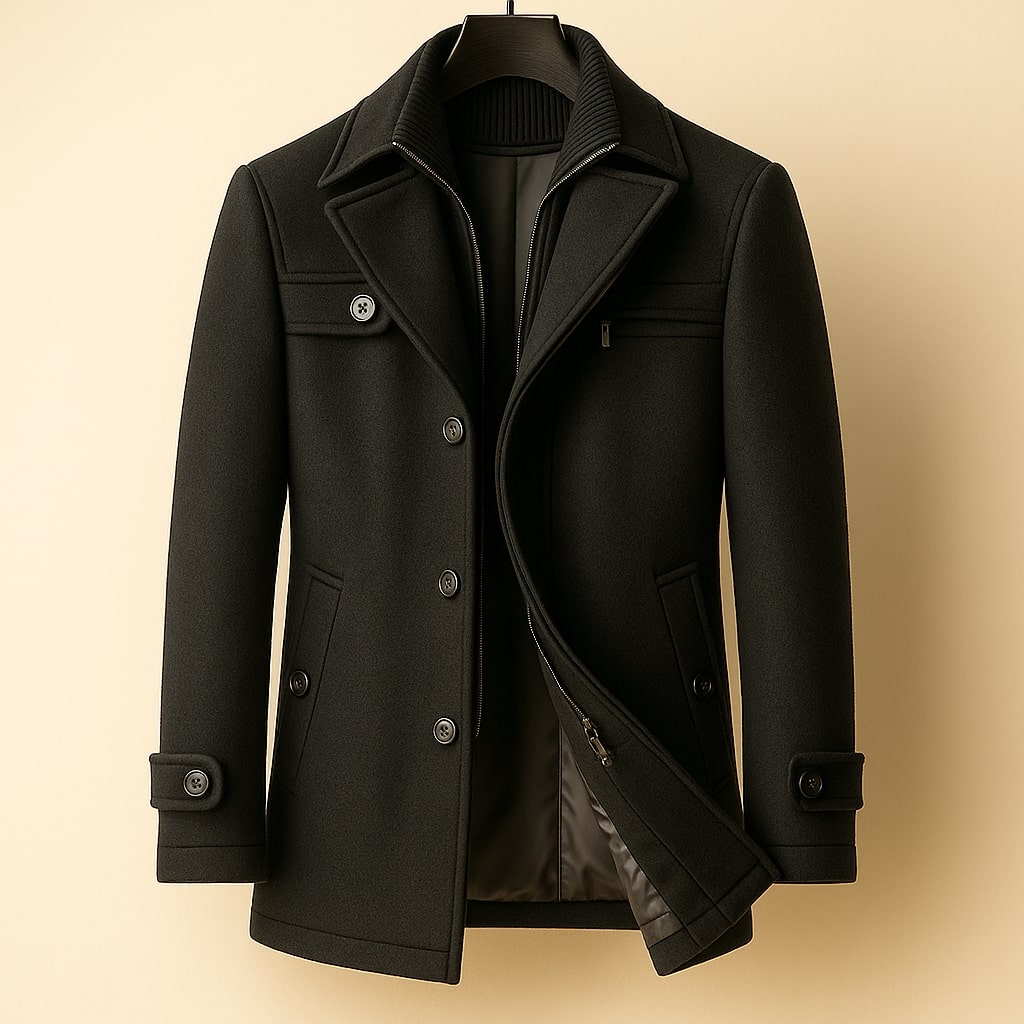 FEDERICO™ | Cappotto di lana a strati