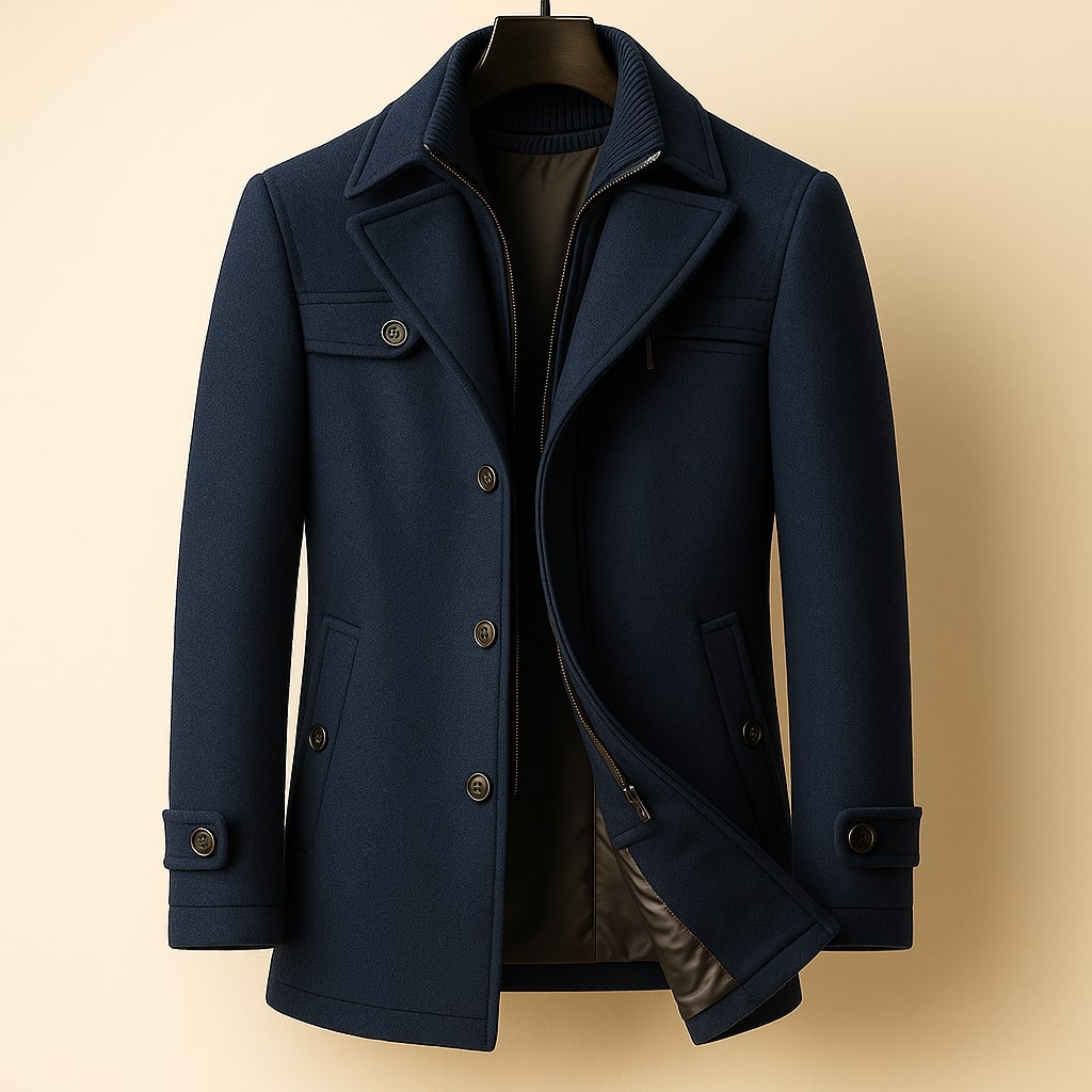 FEDERICO™ | Cappotto di lana a strati