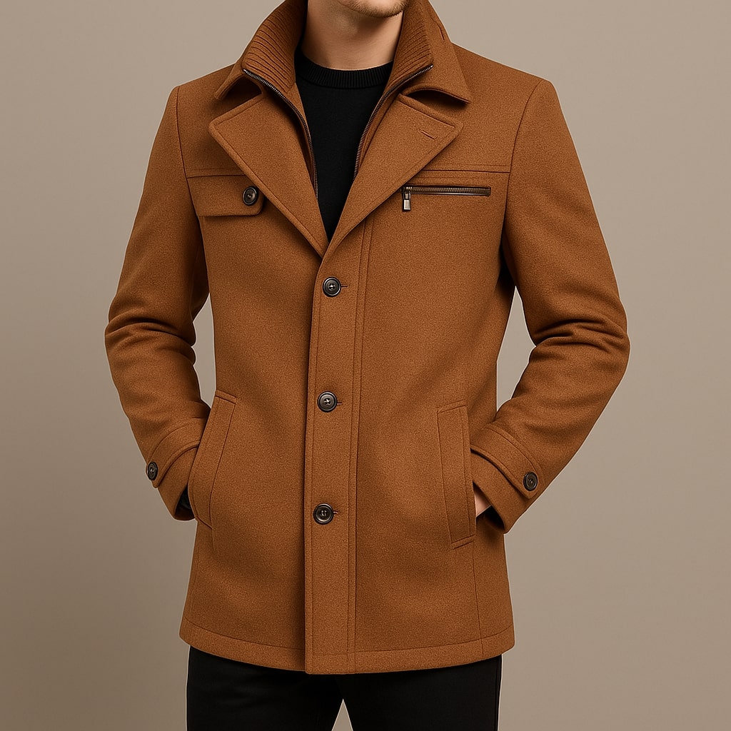 FEDERICO™ | Cappotto di lana a strati
