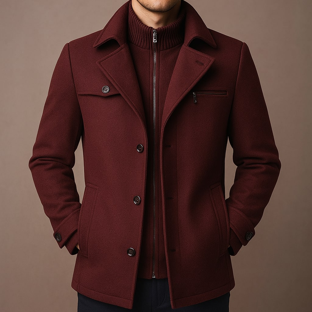 FEDERICO™ | Cappotto di lana a strati