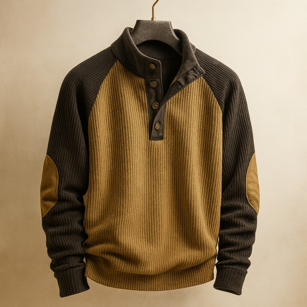 FEDERICO™ | Maglione Henley a trecce