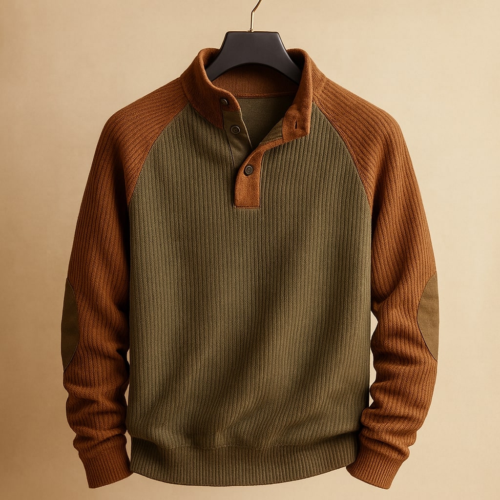 FEDERICO™ | Maglione Henley a trecce