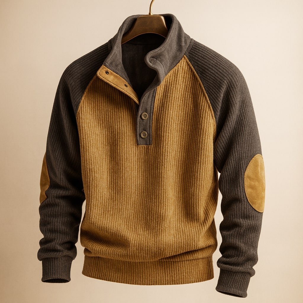 FEDERICO™ | Maglione Henley a trecce