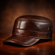 FEDERICO™ | Cappellino uomo in vera pelle – effetto vissuto, regolabile