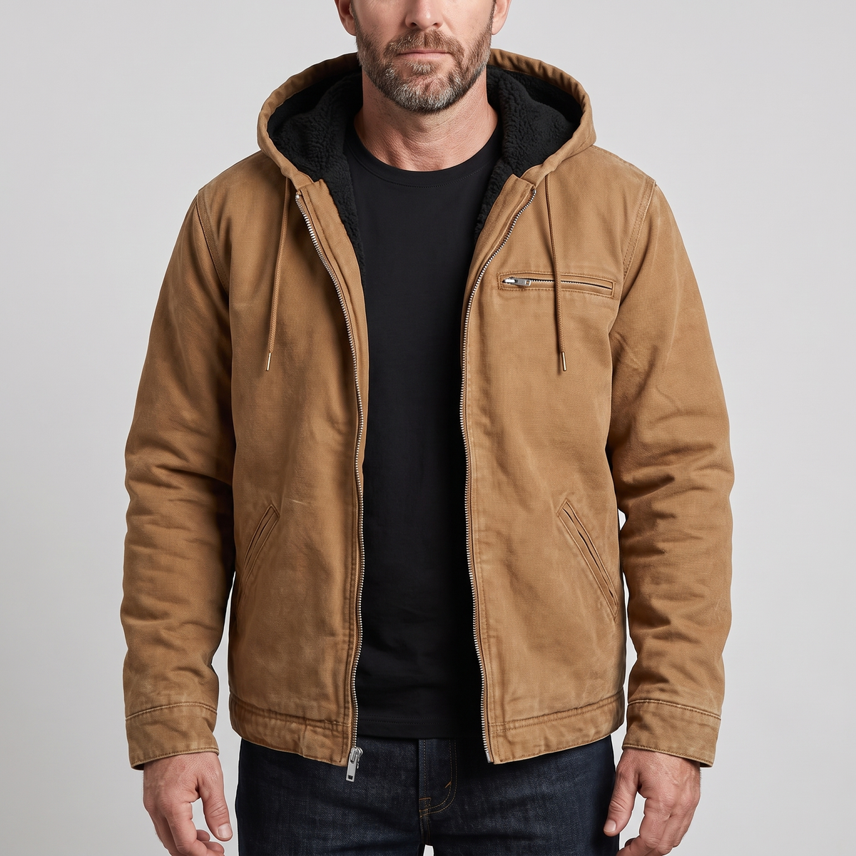 FEDERICO™ | Giacca Wellington con cappuccio e cerniera integrale