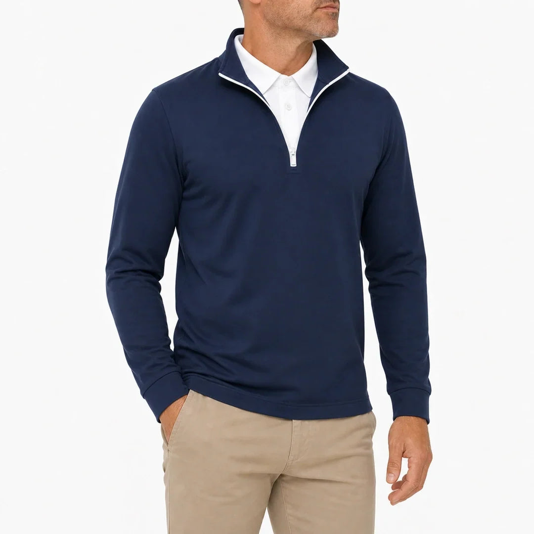 FEDERICO™ | Leon - Pullover da uomo 2-in-1 ultra confortevole con mezza zip