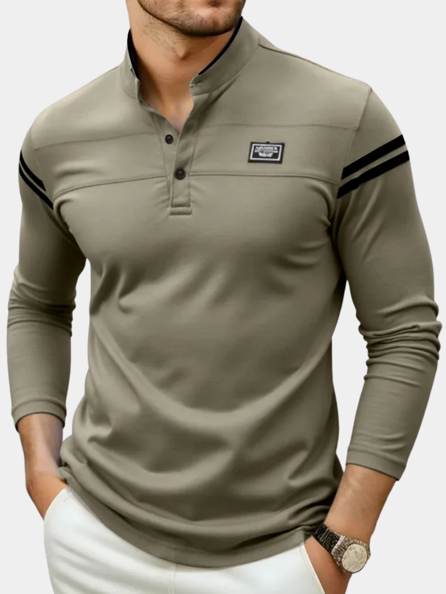 FEDERICO™ | Maglietta Henley a maniche lunghe