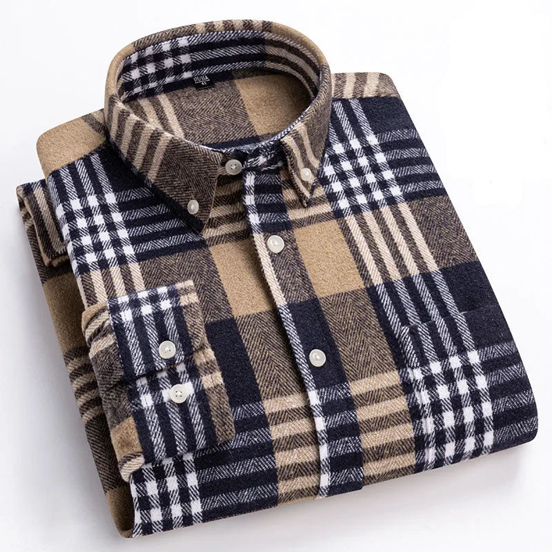 FEDERICO™ | Camicia Rockwell in flanella di cotone garzato