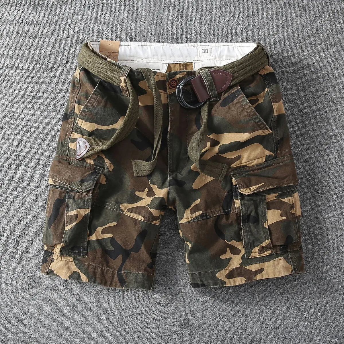 FEDERICO™ | Pantaloncini cargo in cotone da uomo con cintura