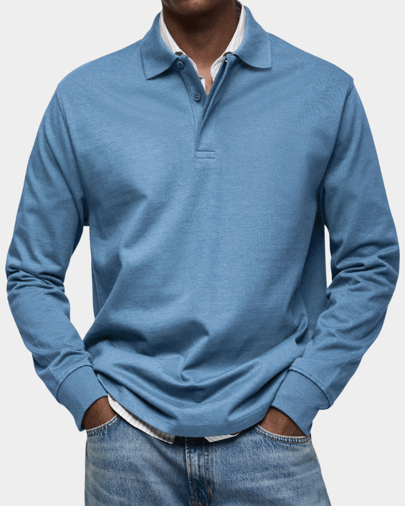 FEDERICO™ | Polo in cotone a maniche lunghe