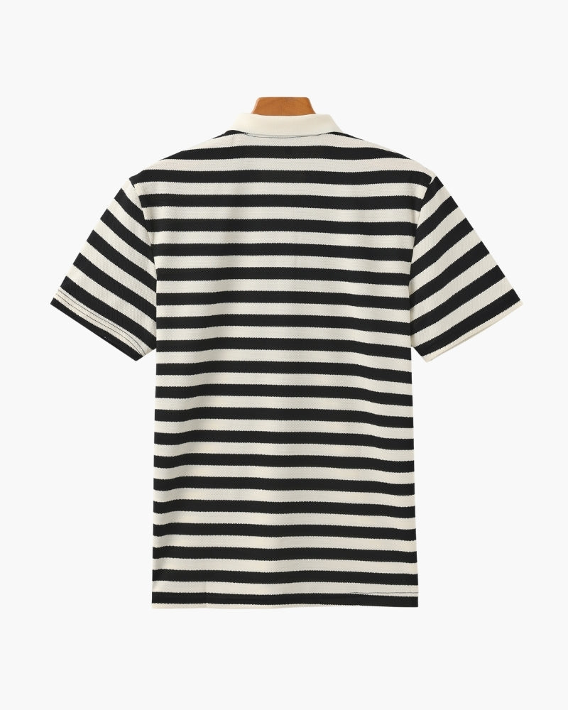 FEDERICO™ | POLO A RIGHE IN STILE COSTIERO