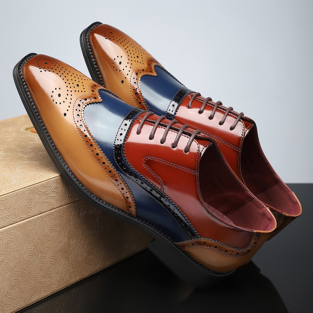 FEDERICO™ | Oxford brogue da uomo con punta a coda di rondine