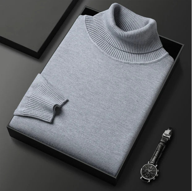 FEDERICO™ | Maglione Premium da Uomo a Collo Alto in Tinta Unita
